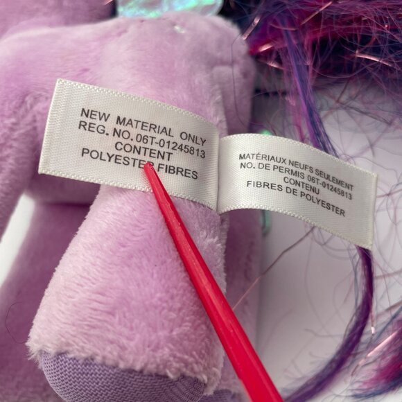 My Little Pony (MLP) Twilight Sparkle TY Sparkle Plush 7in 2015 (SKU: 442TO) - Picture 10 of 12